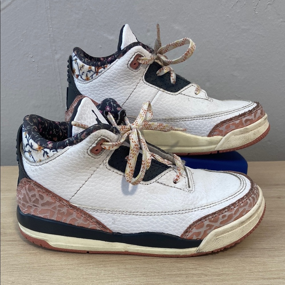 Stylish White and Brown Sneakers